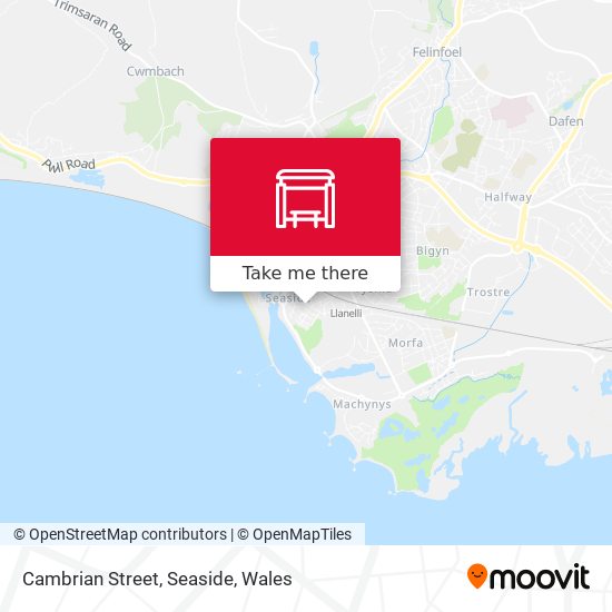 Cambrian Street, Seaside map