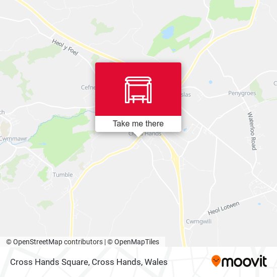 Cross Hands Square, Cross Hands map