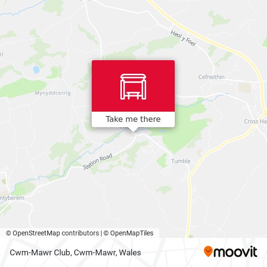 Cwm-Mawr Club, Cwm-Mawr map