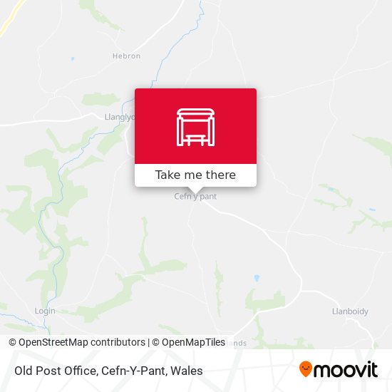 Old Post Office, Cefn-Y-Pant map