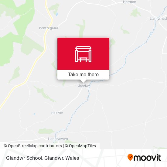 Glandwr School, Glandwr map