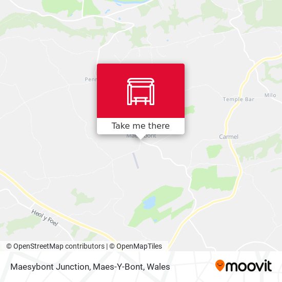 Maesybont Junction, Maes-Y-Bont map