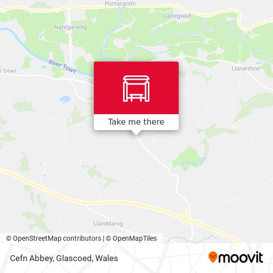 Cefn Abbey, Glascoed map