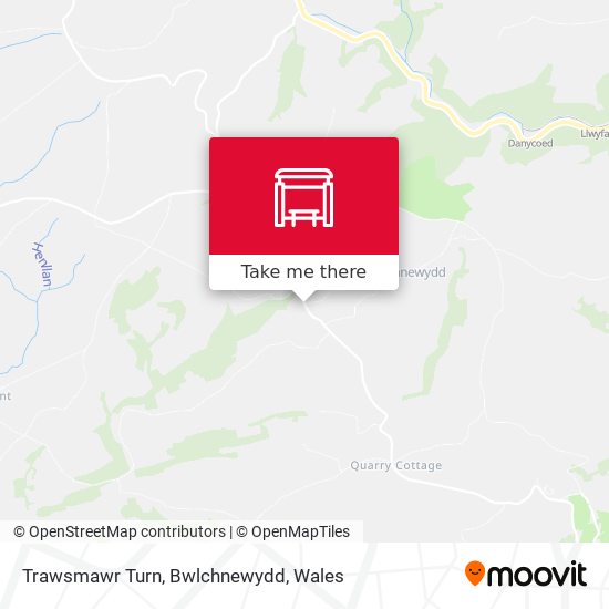 Trawsmawr Turn, Bwlchnewydd map