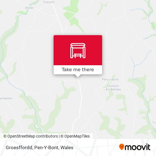 Groesffordd, Pen-Y-Bont map