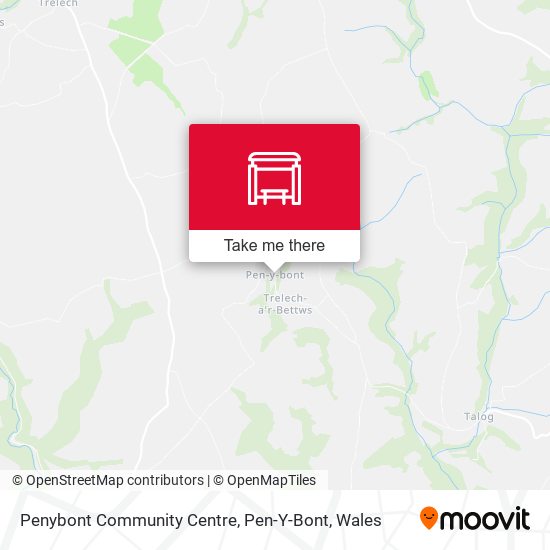 Penybont Community Centre, Pen-Y-Bont map
