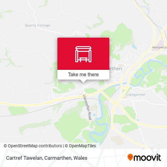 Cartref Tawelan, Carmarthen map