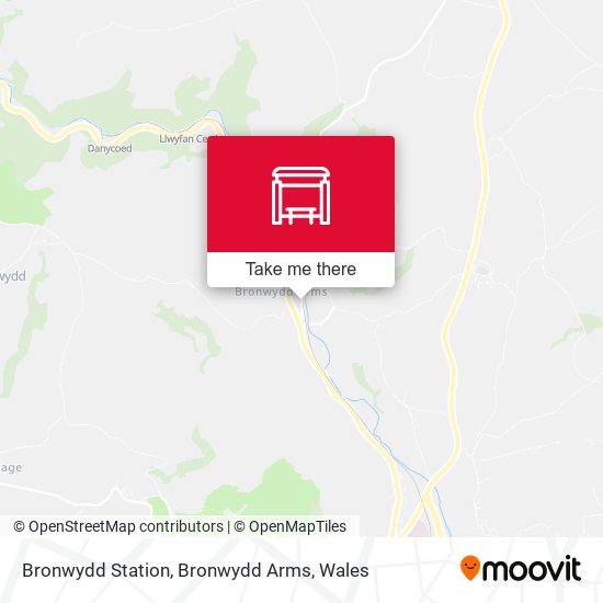 Bronwydd Station, Bronwydd Arms map