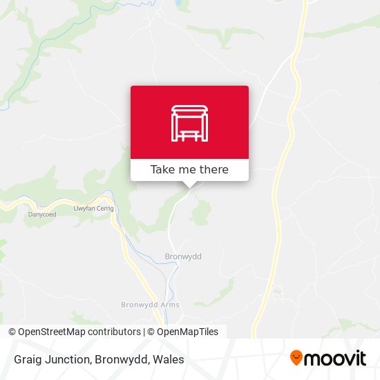 Graig Junction, Bronwydd map