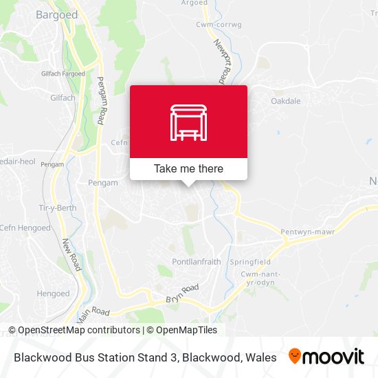 Blackwood Bus Station Stand 3, Blackwood map