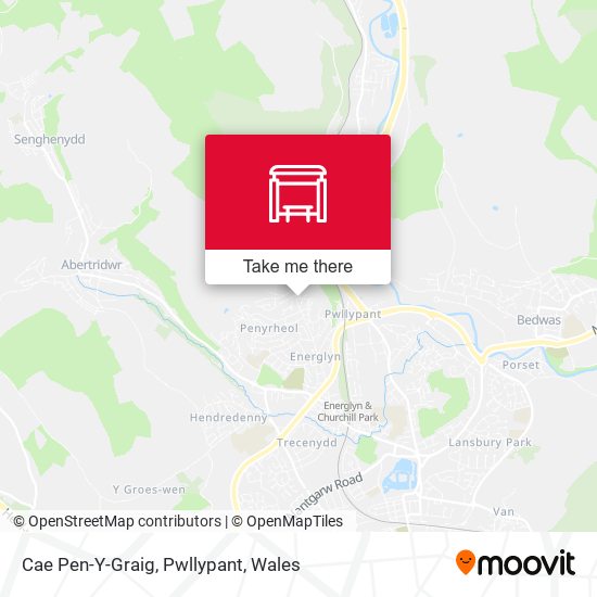 Cae Pen-Y-Graig, Pwllypant map