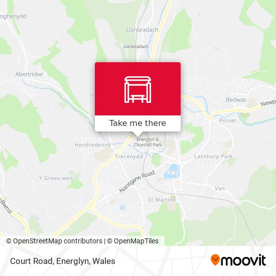 Court Road, Energlyn map