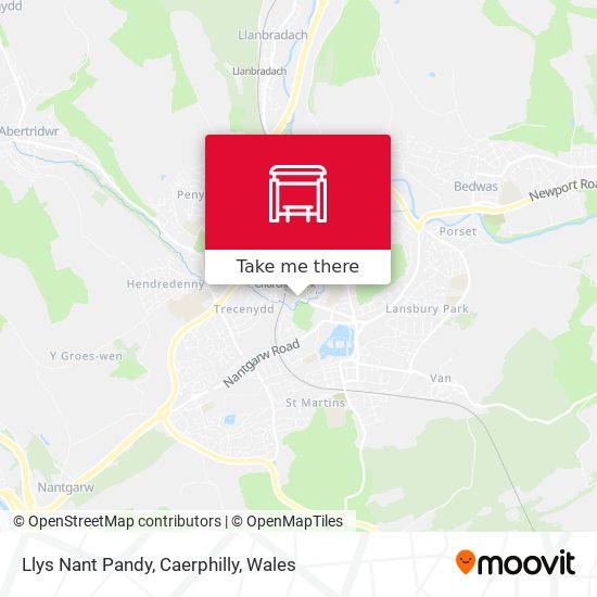 Llys Nant Pandy, Caerphilly map