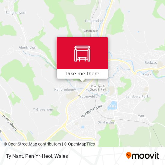 Ty Nant, Pen-Yr-Heol map