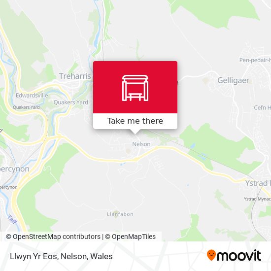 Llwyn Yr Eos, Nelson map