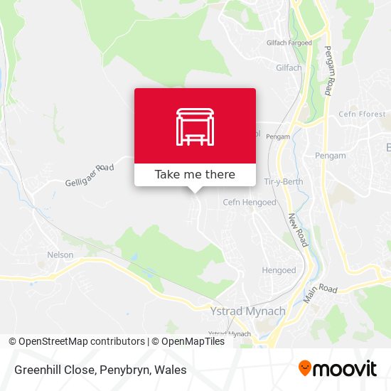 Greenhill Close, Penybryn map