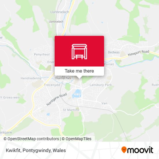 Kwikfit, Pontygwindy map