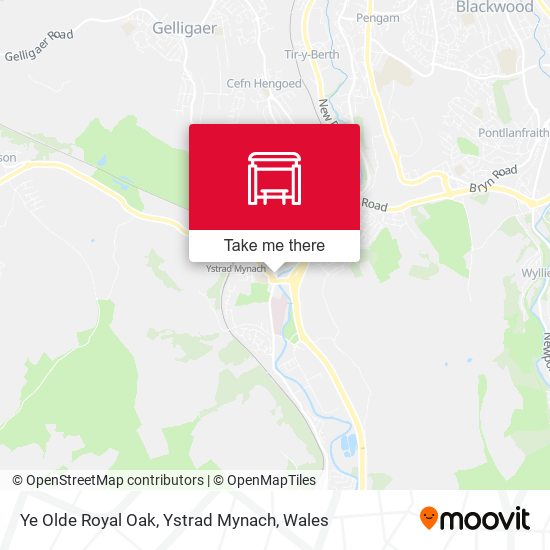 Ye Olde Royal Oak, Ystrad Mynach map