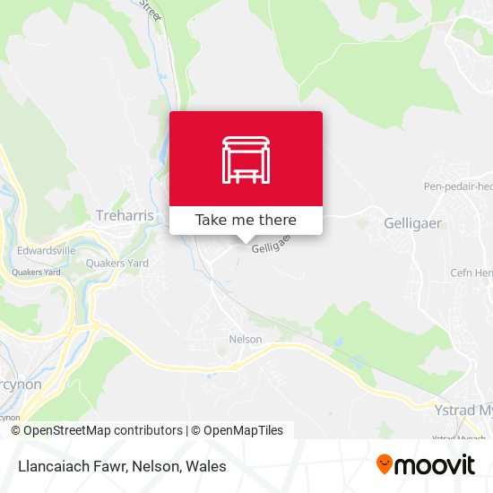 Llancaiach Fawr, Nelson map