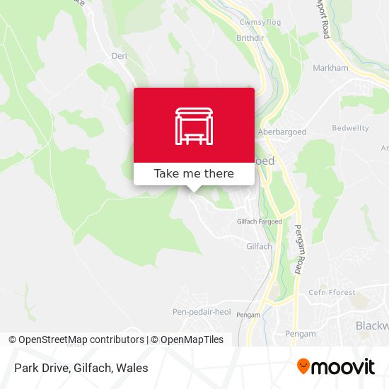 Park Drive, Gilfach map