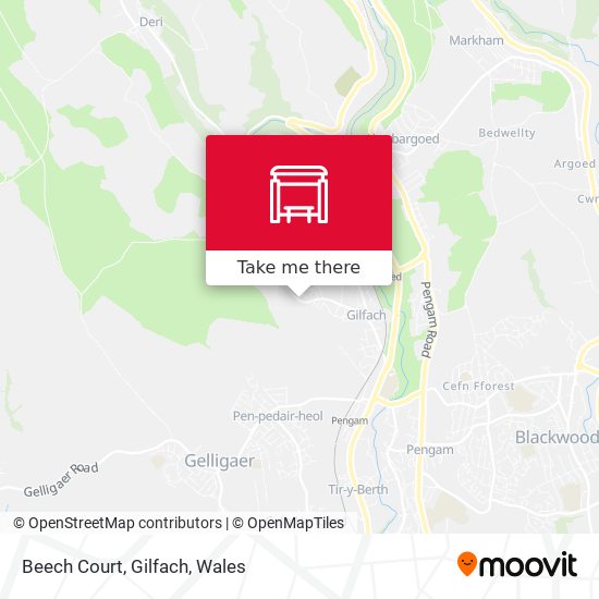 Beech Court, Gilfach map