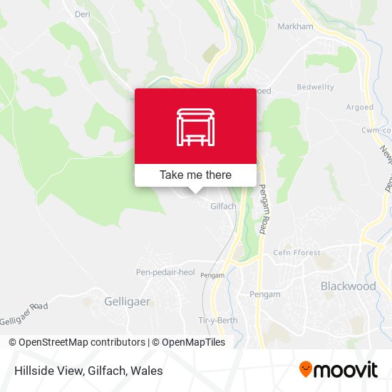 Hillside View, Gilfach map