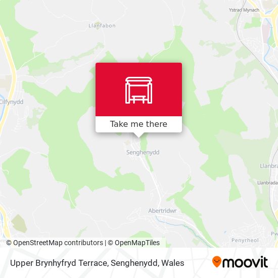 Upper Brynhyfryd Terrace, Senghenydd map