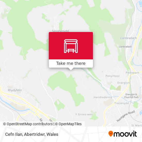 Cefn Ilan, Abertridwr map