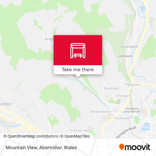 Mountain View, Abertridwr map