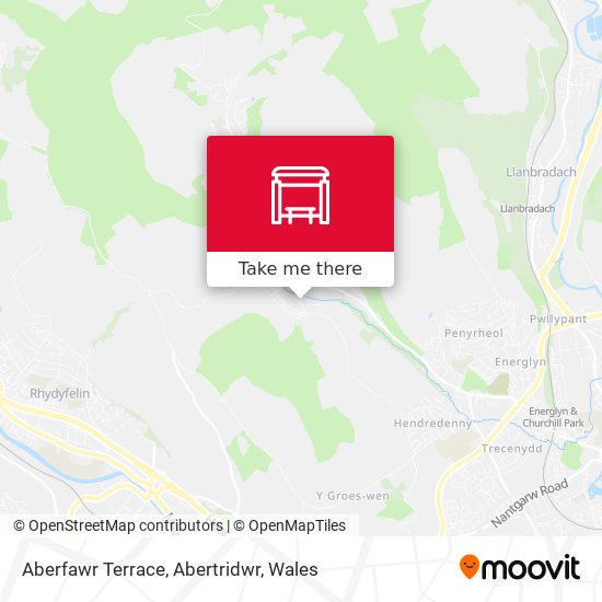 Aberfawr Terrace, Abertridwr map