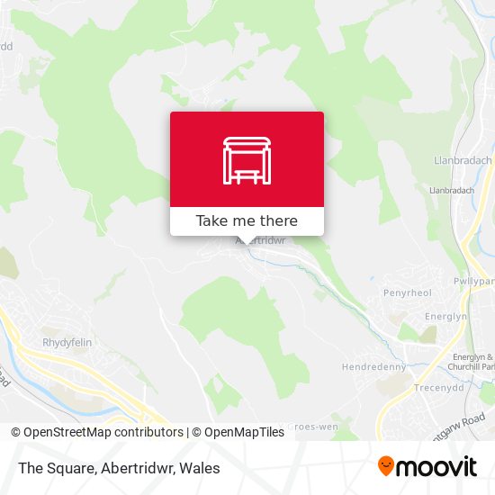 The Square, Abertridwr map