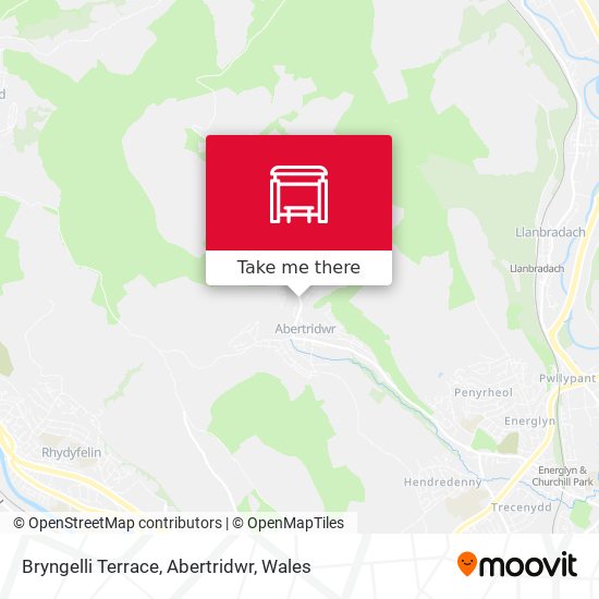 Bryngelli Terrace, Abertridwr map