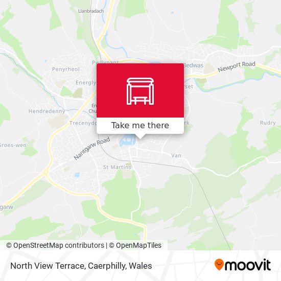 North View Terrace, Caerphilly map