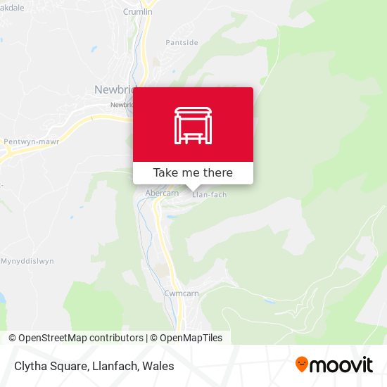 Clytha Square, Llanfach map