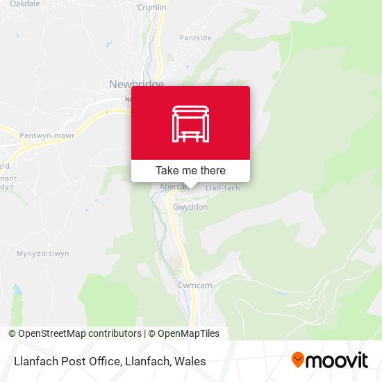 Llanfach Post Office, Llanfach map