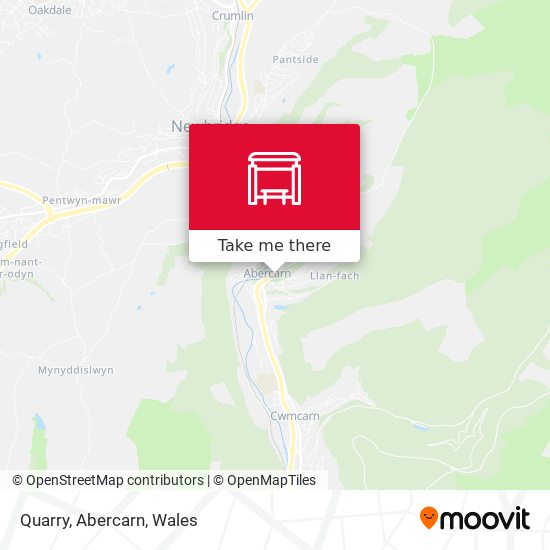 Quarry, Abercarn map