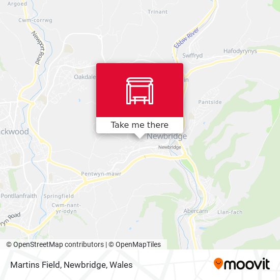 Martins Field, Newbridge map