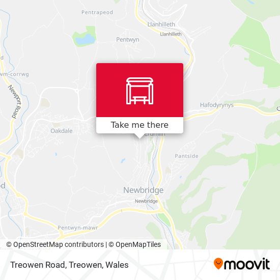 Treowen Road, Treowen map