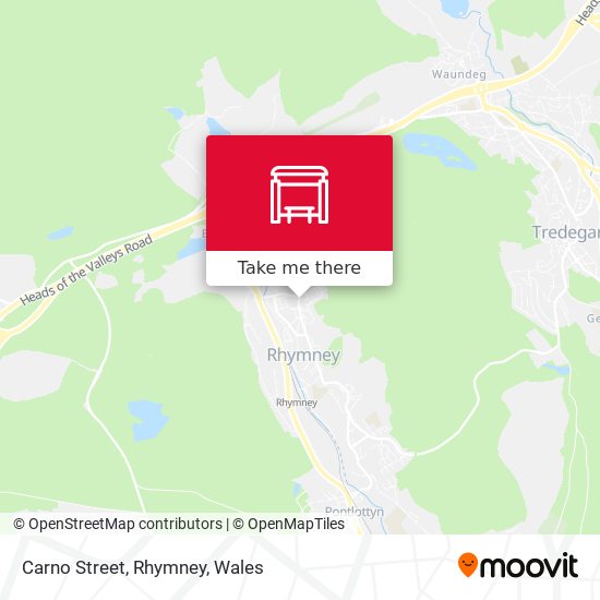 Carno Street, Rhymney map