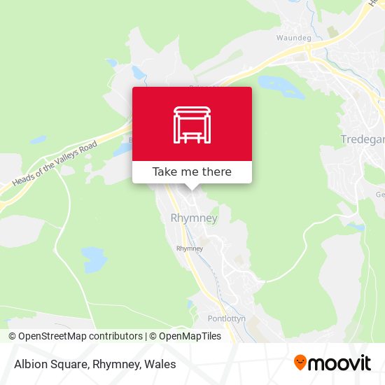 Albion Square, Rhymney map