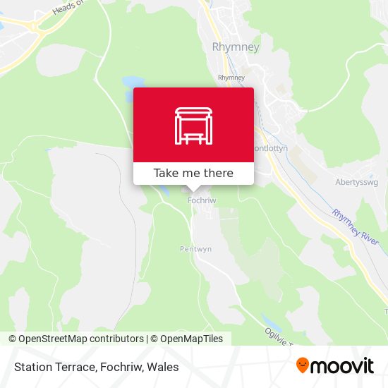 Station Terrace, Fochriw map