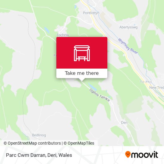 Parc Cwm Darran, Deri map