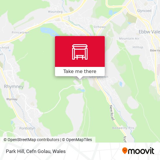 Park Hill, Cefn Golau map