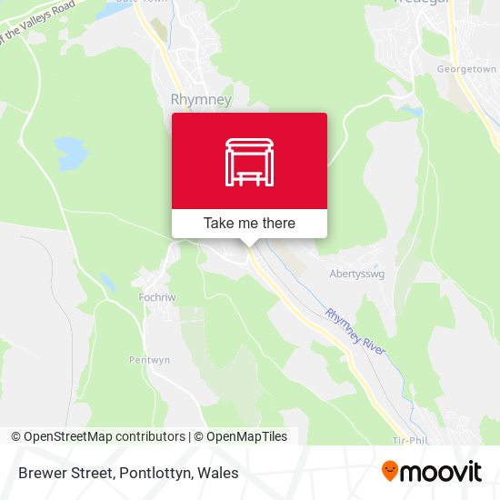 Brewer Street, Pontlottyn map