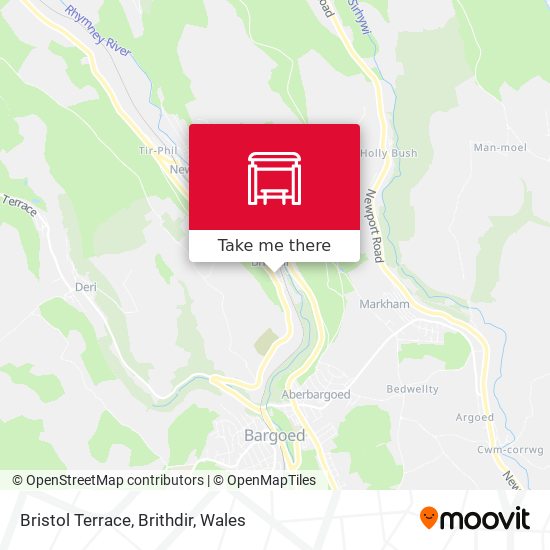 Bristol Terrace, Brithdir map