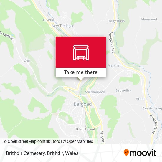 Brithdir Cemetery, Brithdir map