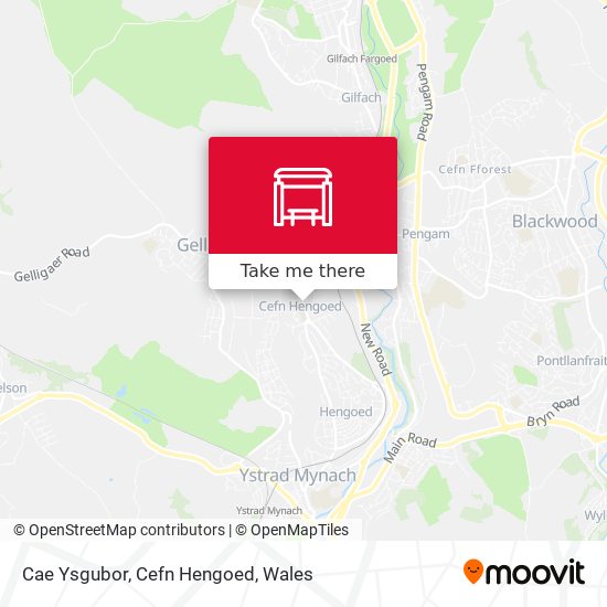 Cae Ysgubor, Cefn Hengoed map
