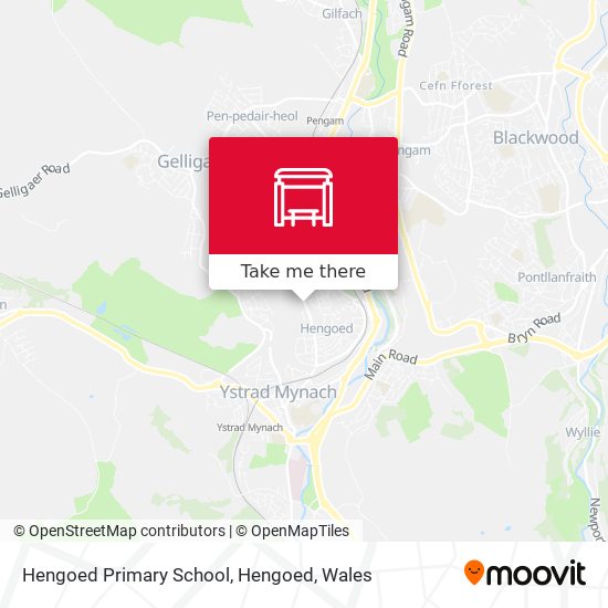 Hengoed Primary School, Hengoed map