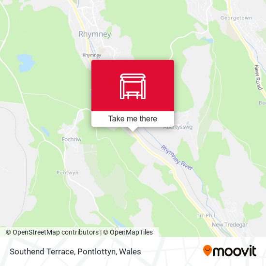 Southend Terrace, Pontlottyn map