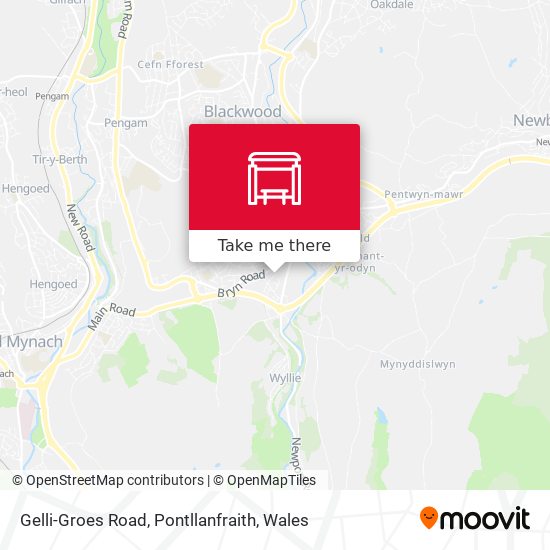 Gelli-Groes Road, Pontllanfraith map